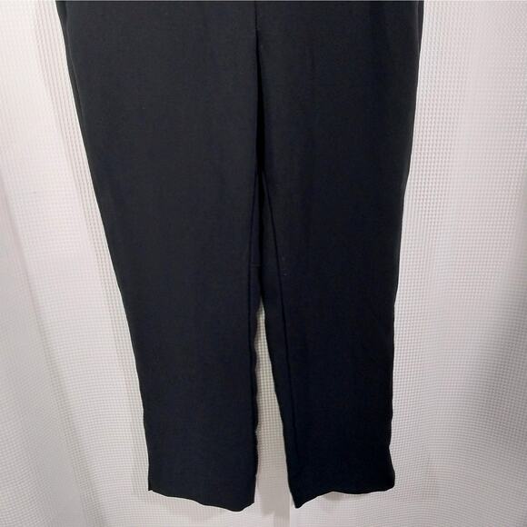 J. CREW! RICH BLACK DRAPEY, HIGH WAISTED STRAIGHT LEG DRESS PANTS, SLACKS! SZ 4 - Picture 6 of 11